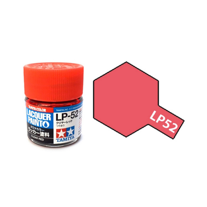 Rouge Translucide Brillant pot de 10ml-TAMIYA LP52 Rouge Translucide Brillant pot de 10ml-TAMIYA LP52