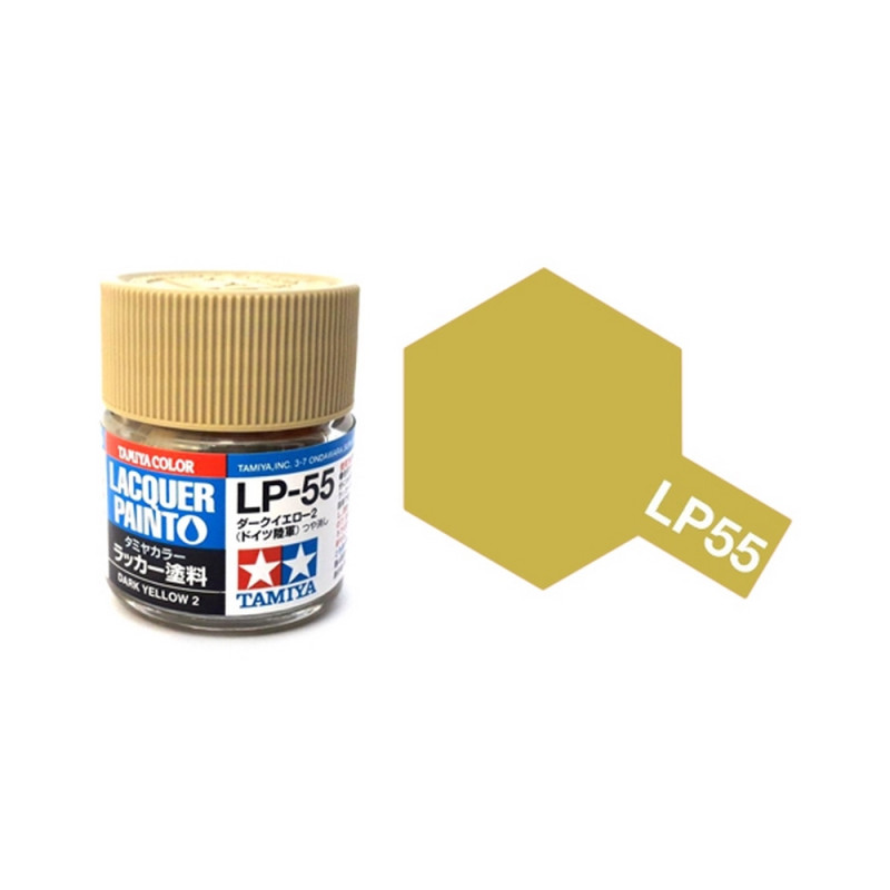 Jaune Sombre Mat pot de 10ml-TAMIYA LP55