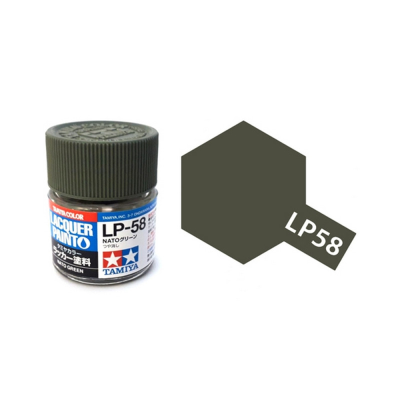 Vert "OTAN" Mat pot de 10ml-TAMIYA LP58