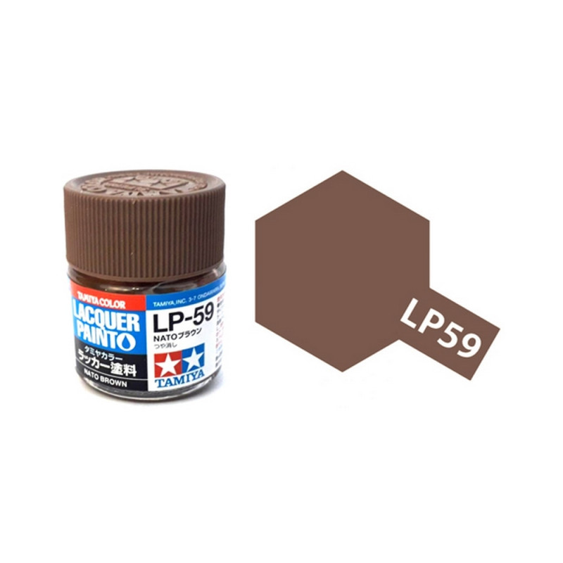 Brun "OTAN" Mat pot de 10ml-TAMIYA LP59 Brun "OTAN" Mat pot de 10ml-TAMIYA LP59