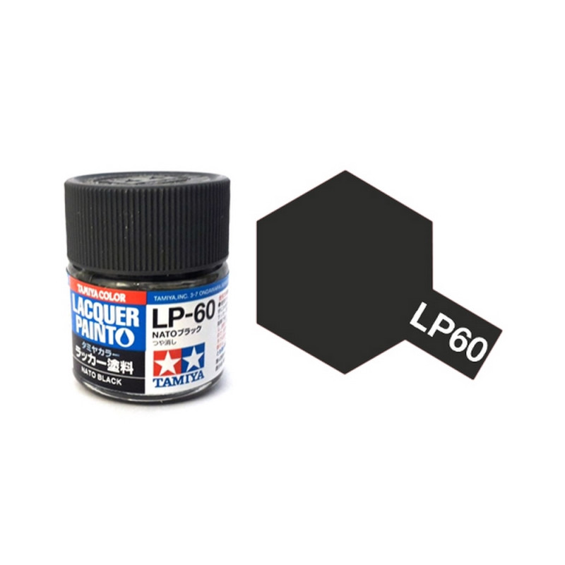 Noir "OTAN" Mat pot de 10ml-TAMIYA LP60