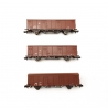 3 wagons de marchandises type Gbs 258 DB Ep V-N 1/160-MINITRIX 18901