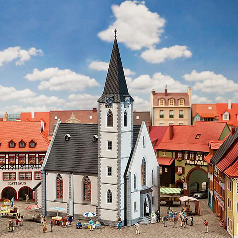 Eglise HO FALLER 130490 modelisme ferroviaire diorama neuf FALLER