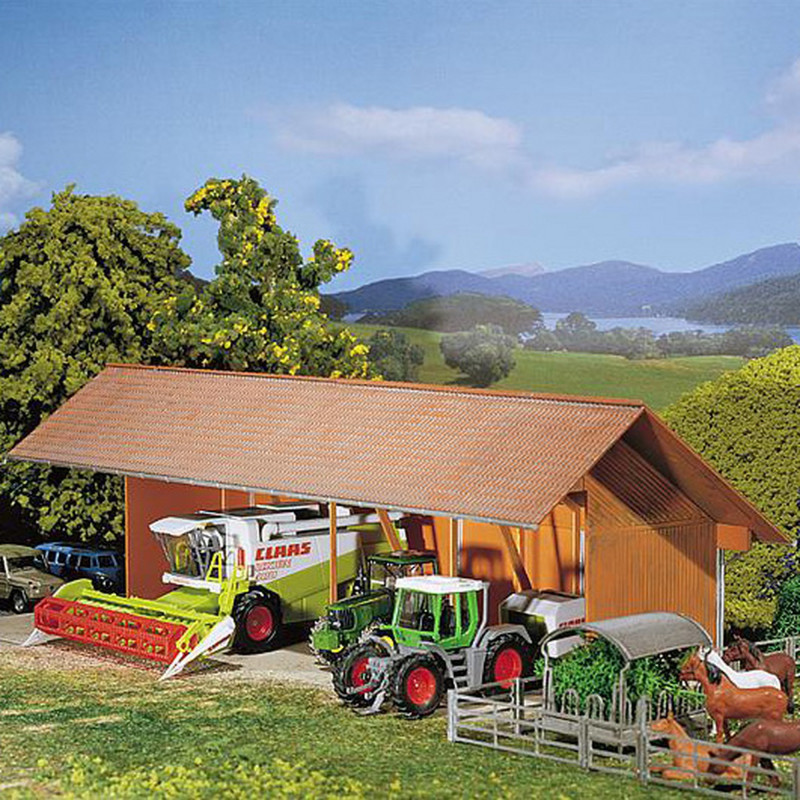Hangar agricole HO FALLER 130521 modelisme ferroviaire diorama neuf FALLER