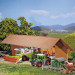 Hangar agricole HO FALLER 130521 modelisme ferroviaire diorama neuf FALLER