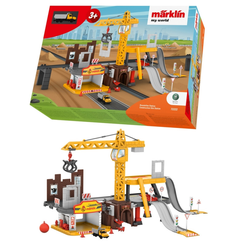 Coffret Station de chantier-HO-1/87-MARKLIN 72222