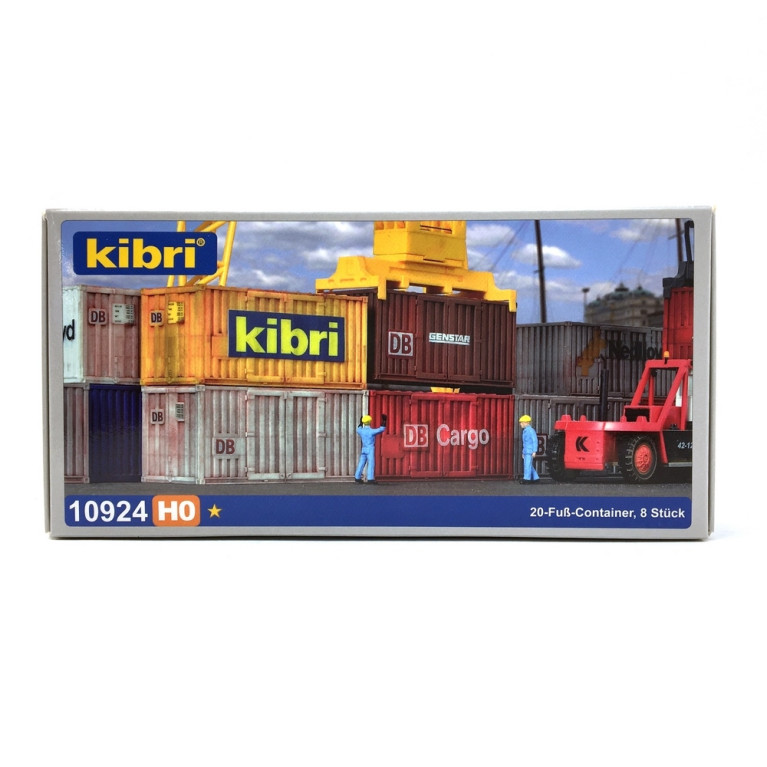 6 conteneurs HO KIBRI 10924   modelisme ferroviaire decor neuf  KIBRI