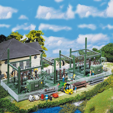 Poste de transformation HO FALLER 130958 modelisme ferroviaire  neuf FALLER