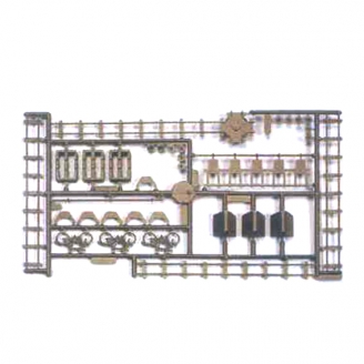 Wagonnets, Plaque tournante et rails-HO 1/87-SAI 530