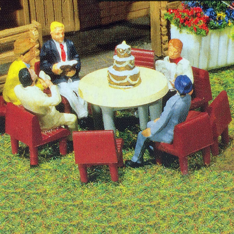 Tables et chaises HO FALLER 180438 modelisme ferroviaire  neuf FALLER