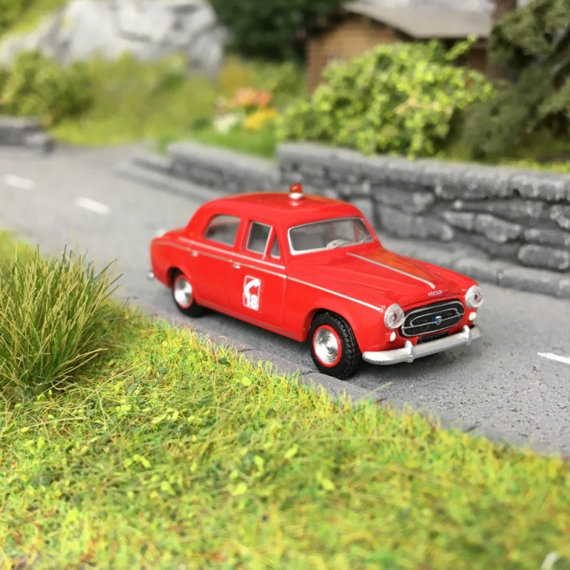 Peugeot 403 Sapeurs Pompiers "18" 1959-HO 1/87-SAI 6221