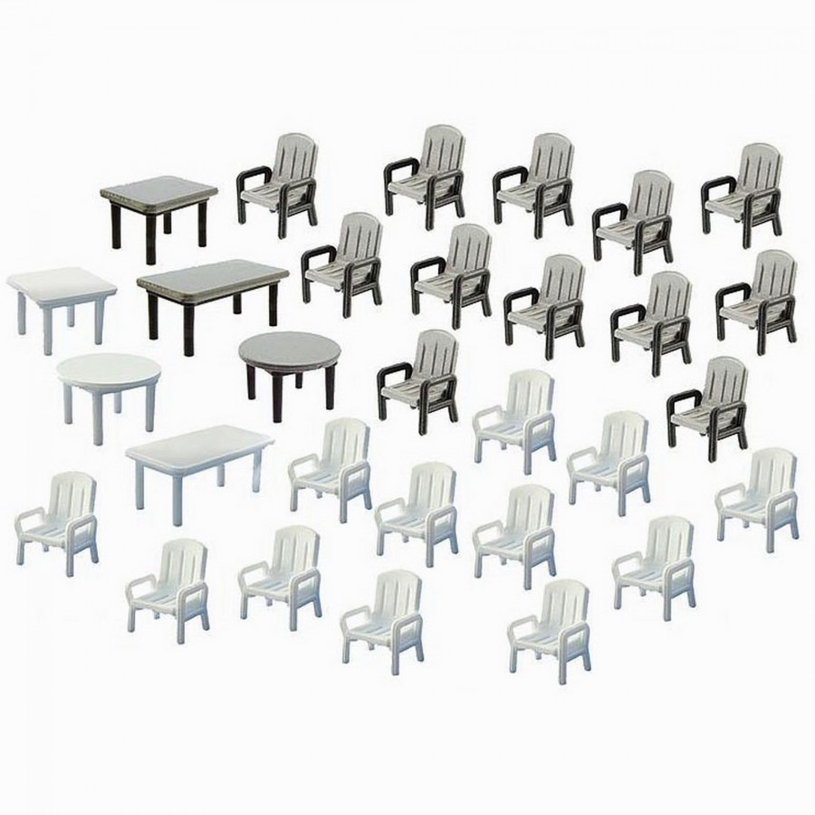Tables et chaises de jardin HO FALLER 180439 modelisme ferroviaire  neuf FALLER