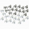 Tables et chaises de jardin HO FALLER 180439 modelisme ferroviaire  neuf FALLER