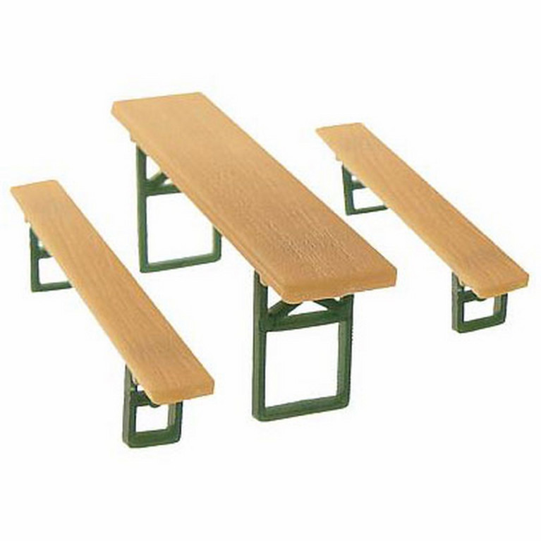 Tables et bancs HO FALLER 180444 modelisme ferroviaire  neuf FALLER