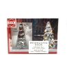 Sapin de Noël avec 7 bougies (diodes) + Bonhomme de neige - HO 1/87 - BUSCH 5409