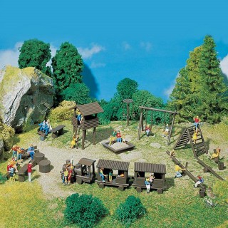 Set jeu public d'aventure pour enfants-HO-1/87-FALLER 180577