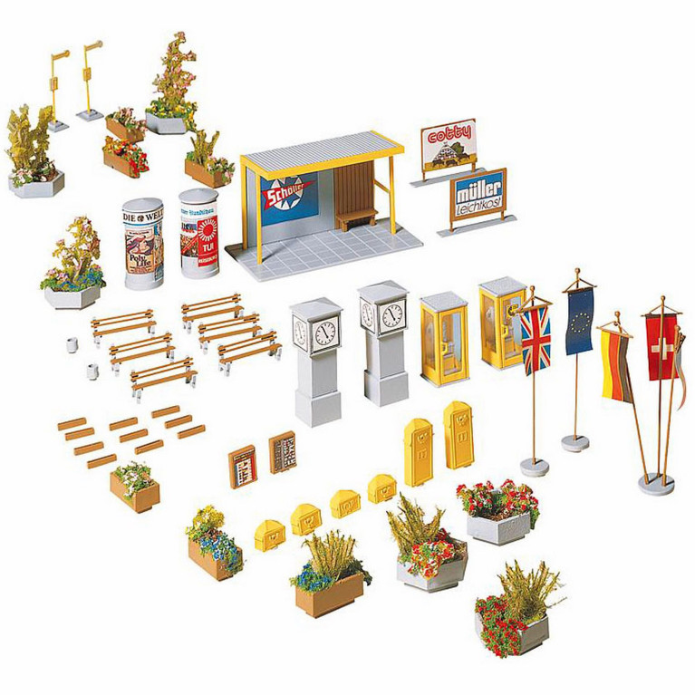 Mobiliers urbains HO FALLER 180585 modelisme ferroviaire  neuf FALLER