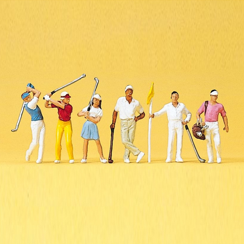 6 Golfeurs - HO 1/87 - PREISER 10231