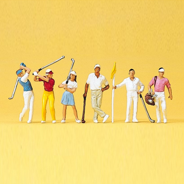 6 Golfeurs - HO 1/87 - PREISER 10231
