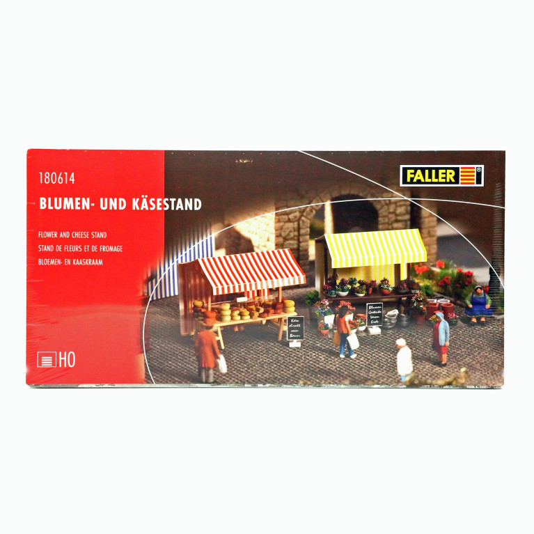 Stands fleurs et fromages HO FALLER 180614 modelisme ferroviaire  neuf FALLER