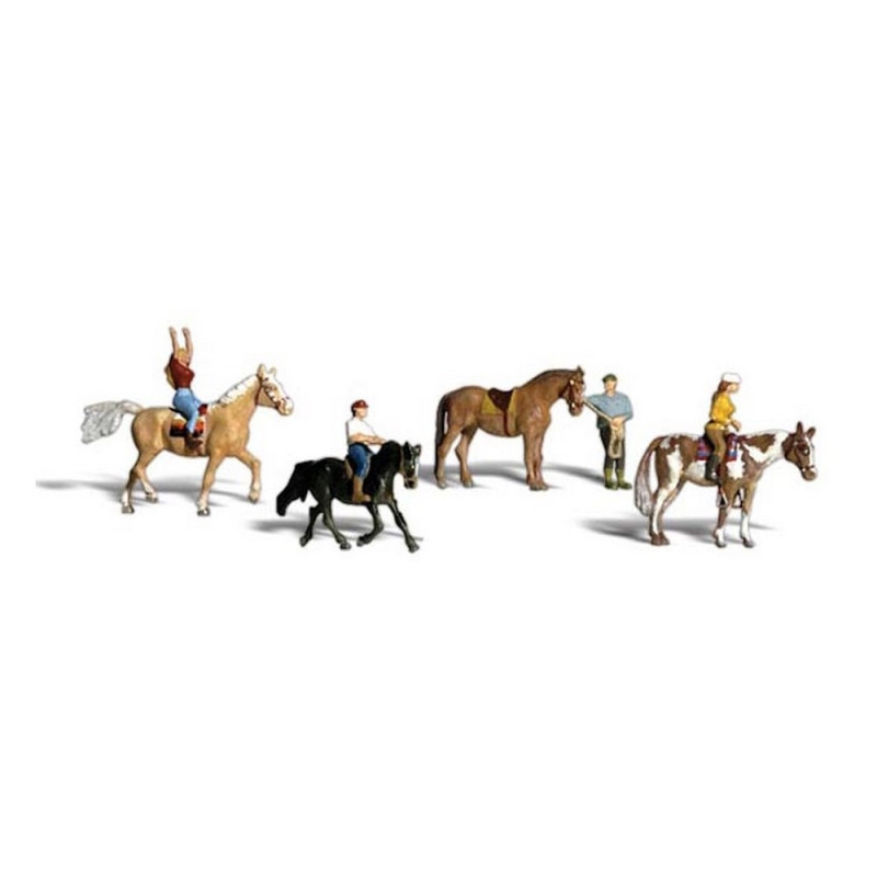 Cavaliers et Chevaux-N 1/160-WOODLAND SCENICS A2159