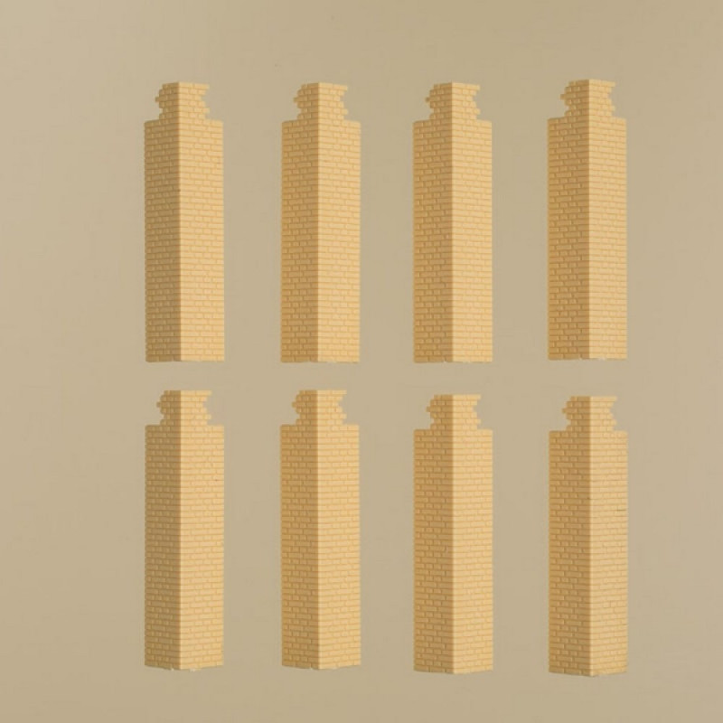 8 piliers d'angle d'étage supérieur - HO 1/87 - AUHAGEN 80415