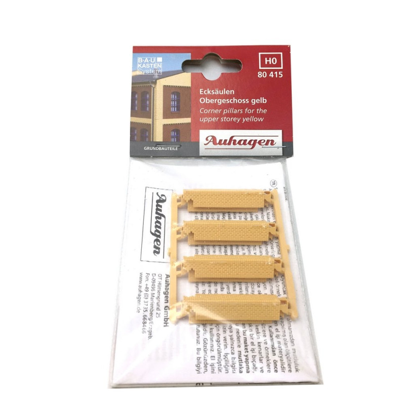8 piliers d'angle d'étage supérieur - HO 1/87 - AUHAGEN 80415