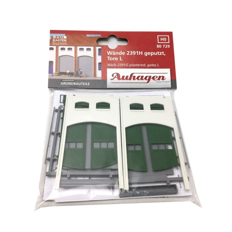Murs, Grandes portes et volets roulants-HO 1/87-AUHAGEN 80729