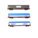 3 wagons à bâche coulissante Rils SNCF Ep V-N 1/160-MINITRIX 15375