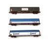3 wagons à bâche coulissante Rils SNCF Ep V-N 1/160-MINITRIX 15375