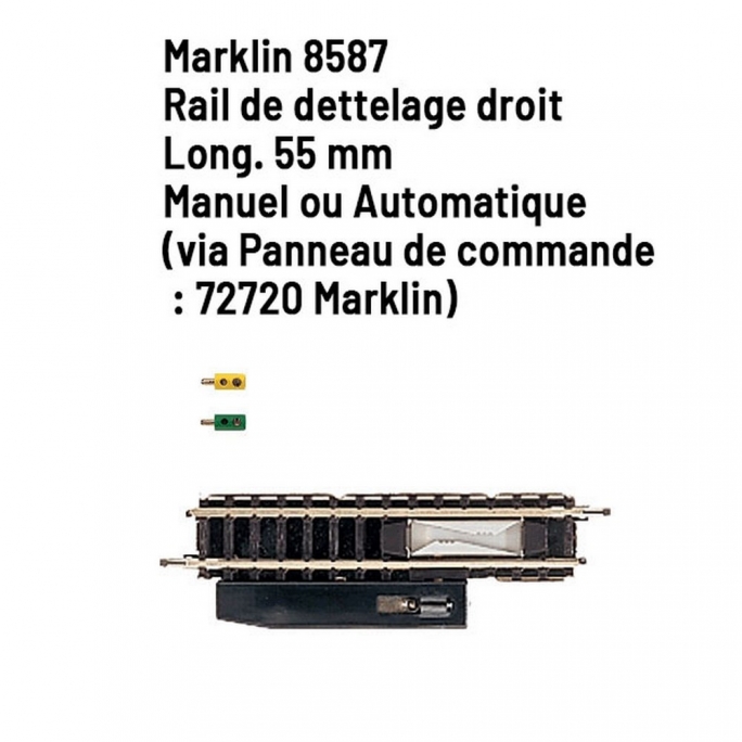 Rail de dettelage droit 55 mm - Z 1/220 - MARKLIN 8587