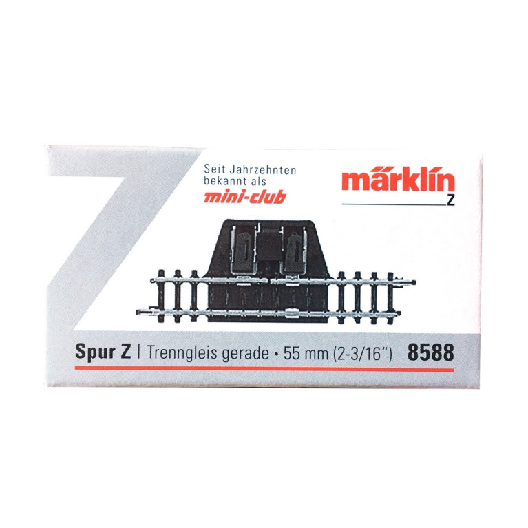 Rail droit avec bornes 55 mm - Z 1/220 - MARKLIN 8588