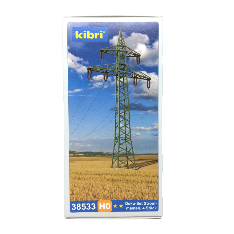 Pylones haute tension HO KIBRI 38533 modelisme ferroviaire diorama neuf KIBRI