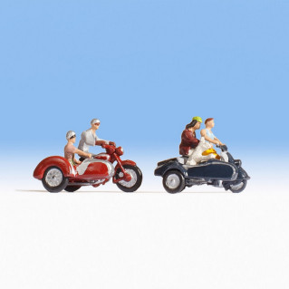 Motards - Balade en Side Car - HO 1/87 - NOCH 15905