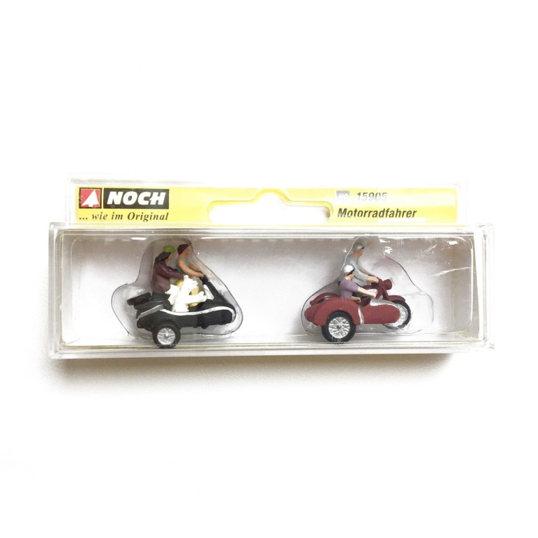 Motards - Balade en Side Car - HO 1/87 - NOCH 15905