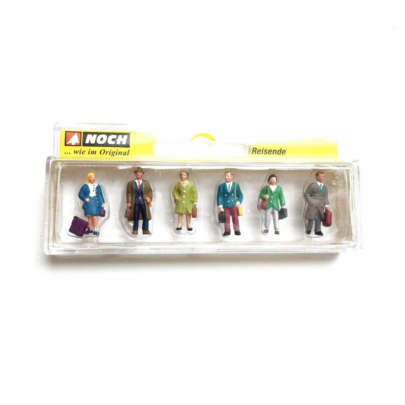 Figurines Passagers Assis NOCH - Pour Modélisme Ferroviaire échelle N, Détails Peints à La Main, Accessoires Réalistes - 8