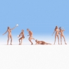 6 Nudistes à la plage - HO 1/87 - NOCH 15844
