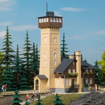 Auberge de montagne avec Tour-HO 1/87-AUHAGEN 12226
