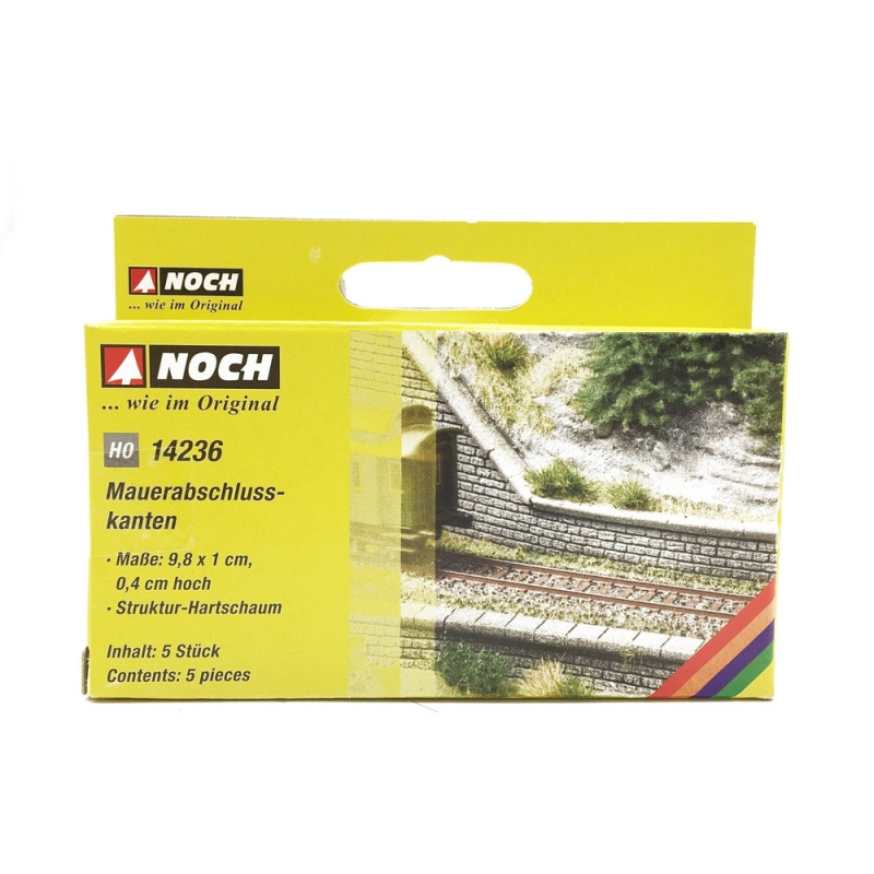 5 Rebords de Mur-HO 1/87-NOCH 14236