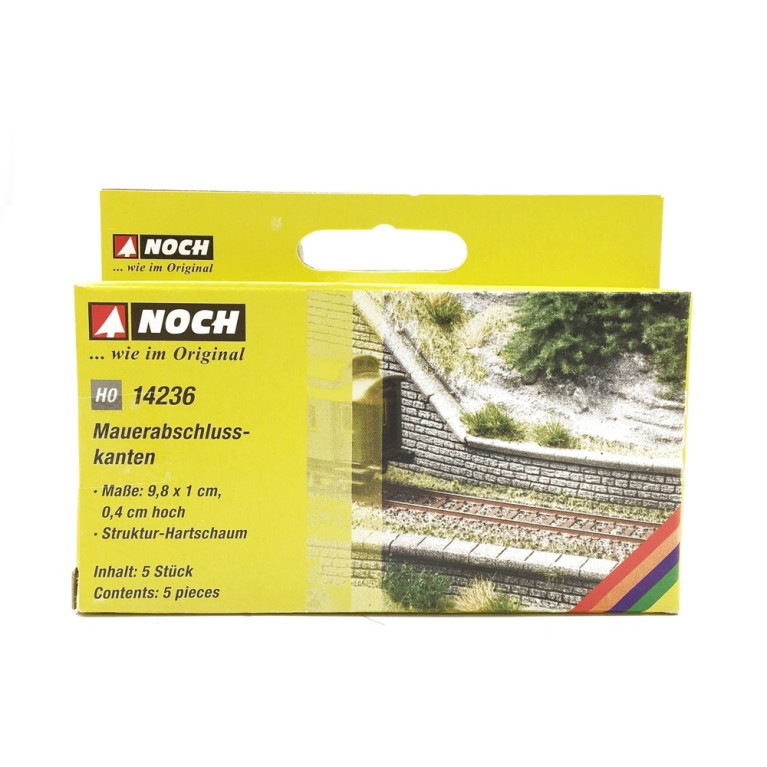 5 Rebords de Mur-HO 1/87-NOCH 14236