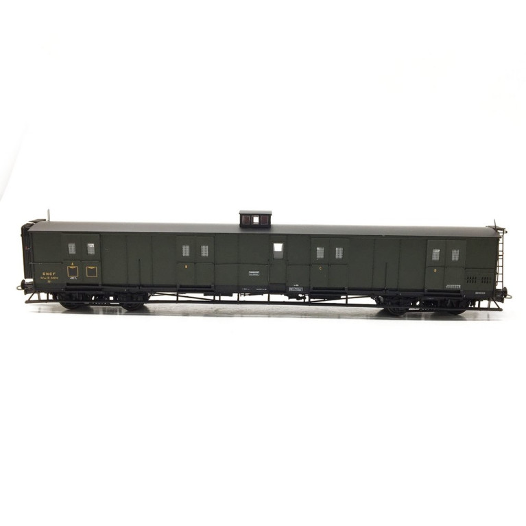 Fourgon à Bogies + Vigie Ex PLM Ep III SNCF-HO 1/87-REE VB349