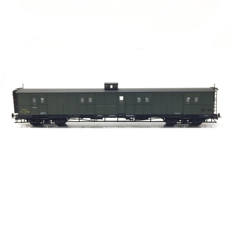 Fourgon à Bogies + Vigie et Echelle PLM Ep III-HO 1/87-REE VB347