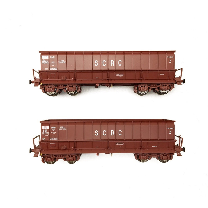 2 Tombereaux DMH SCRC Ep V SNCB-HO 1/87-LSMODELS 32302