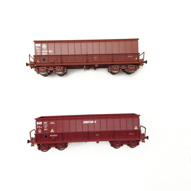 2 Tombereaux DMH VTG SOGEWAG Ep IV SNCF-HO 1/87-LSMODELS 30805