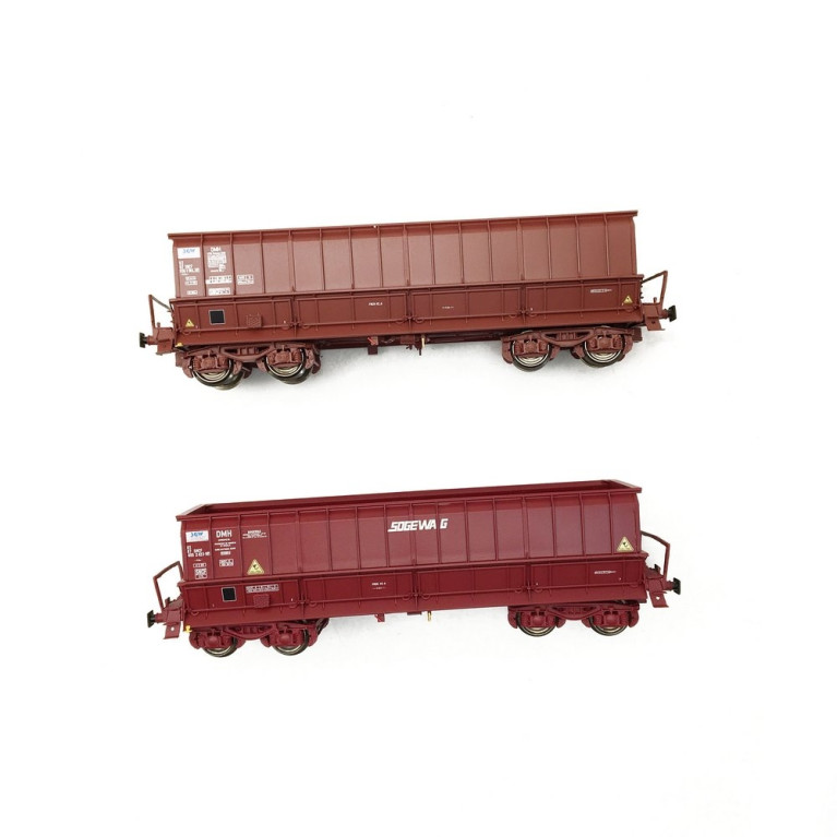 2 Tombereaux DMH VTG SOGEWAG Ep IV SNCF-HO 1/87-LSMODELS 30805