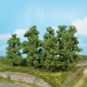4 arbres fruitiers 9-11 cm de haut-HO 1/87-HEKI 1731