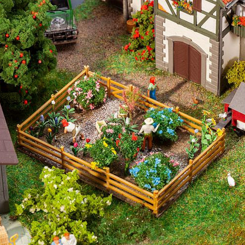 Herbe Statique Miniature Pour Maquettes - Buissons Fleuris Jaunes - Décoration Paysage DIY