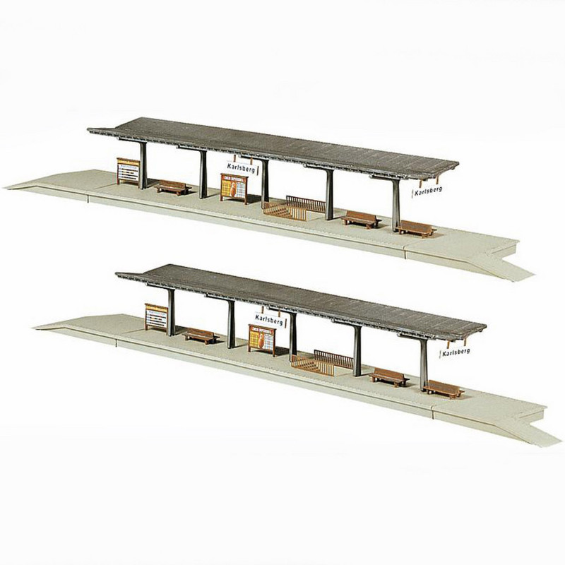 2 quais couverts N FALLER 222126 modelisme ferroviaire  neuf FALLER