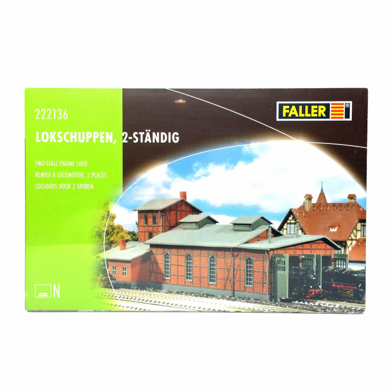 Remise à 2 locomotives N FALLER 222136 modelisme ferroviaire  neuf FALLER