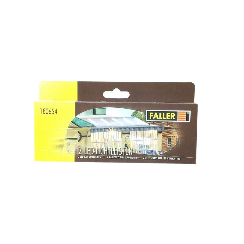 2 rampes d'éclairage 180 mm-HO 1/87-FALLER 180654
